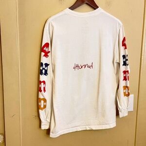 4Hunnid White Graphic Long Sleeve Shirt